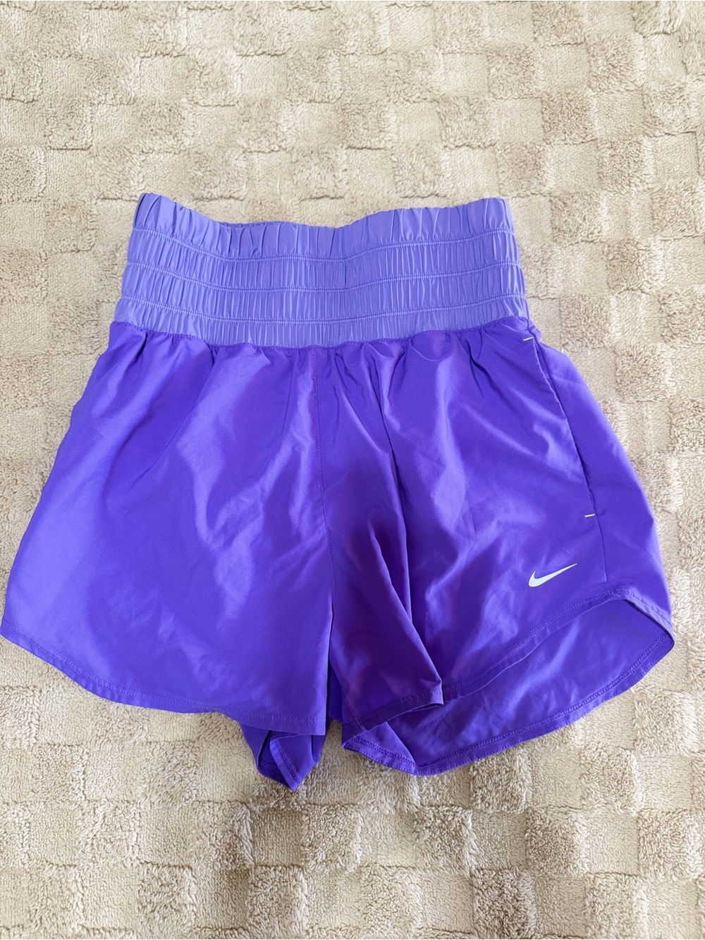 Nike Dri-FIT Women’s Small Purple Running Shorts Built In Brief